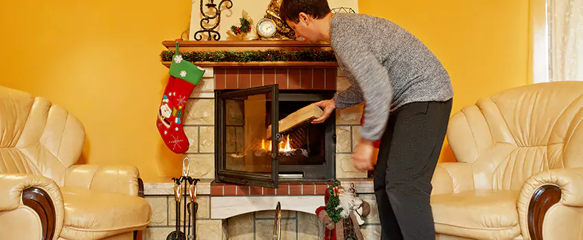 Rusted Metal Fireplace Restoration in Reno, Nevada